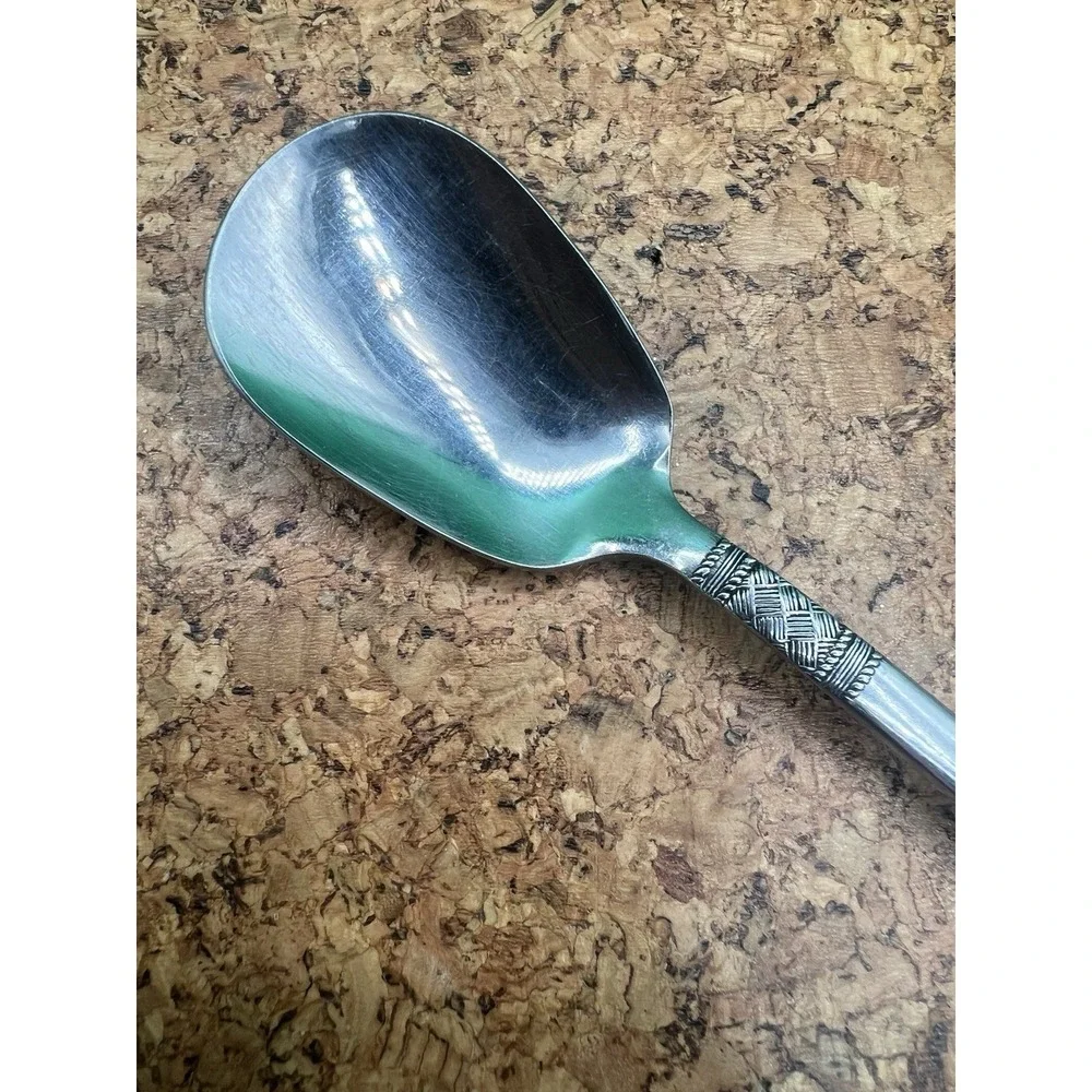 National TRACERY Stainless NS Japan‎ Basket Weave Silverware teaspoon Flatware